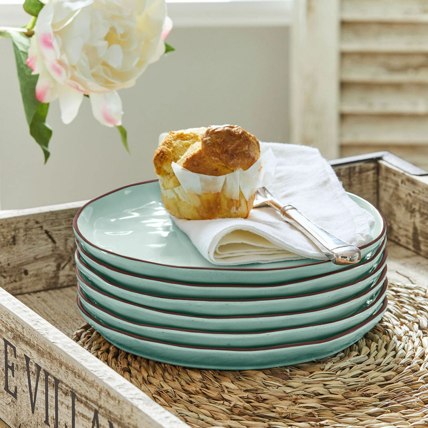 Dessertteller 6er Set Biarré türkis