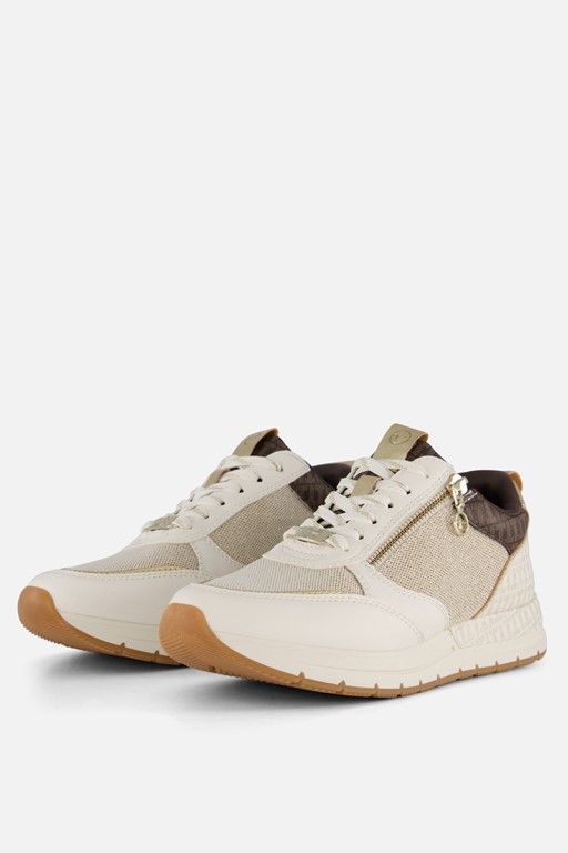 Tamaris Essential Sneakers beige Textiel