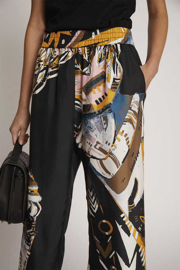 MUNTHE ARUM Silk Pants Black