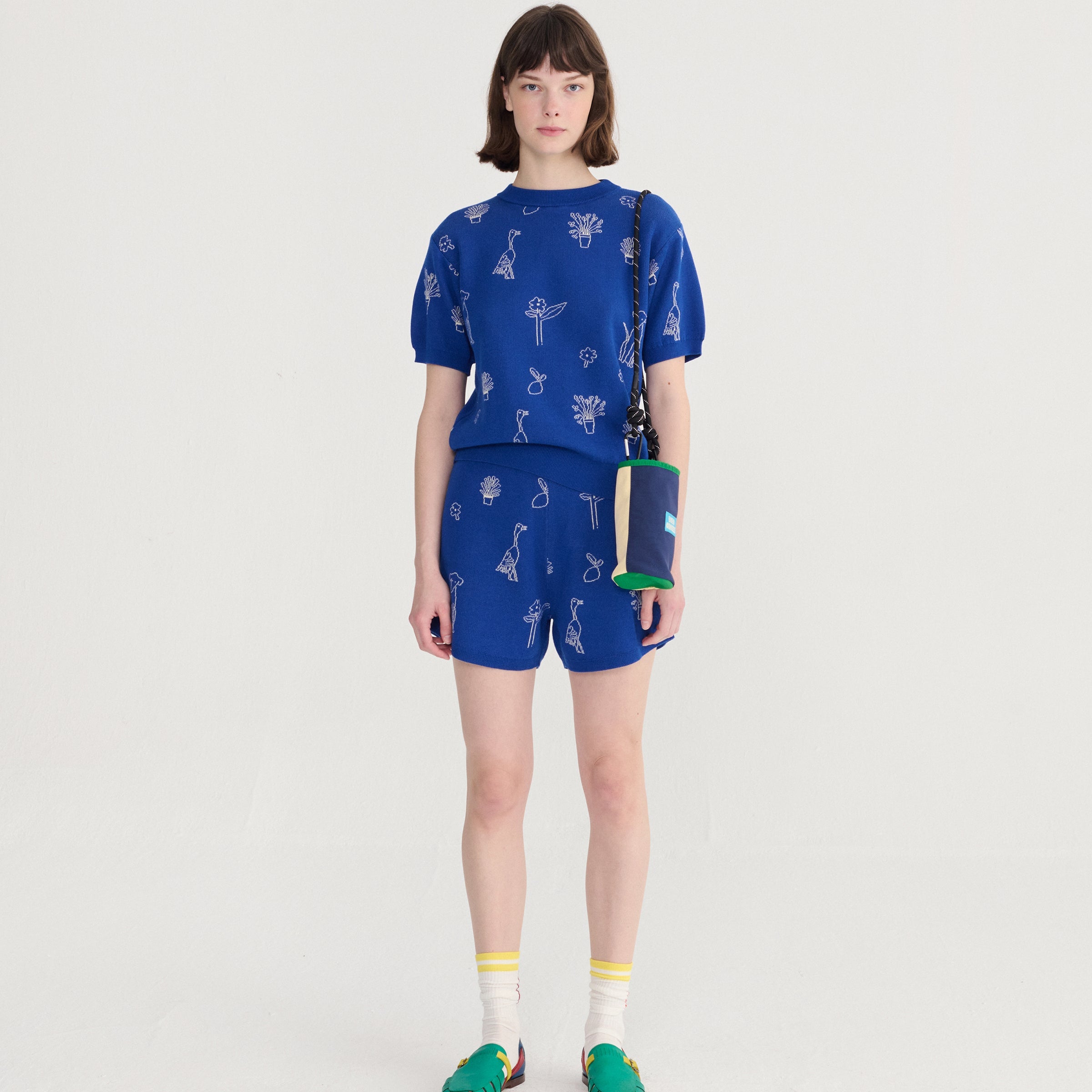 Adult Shorts Summer trip jacquard