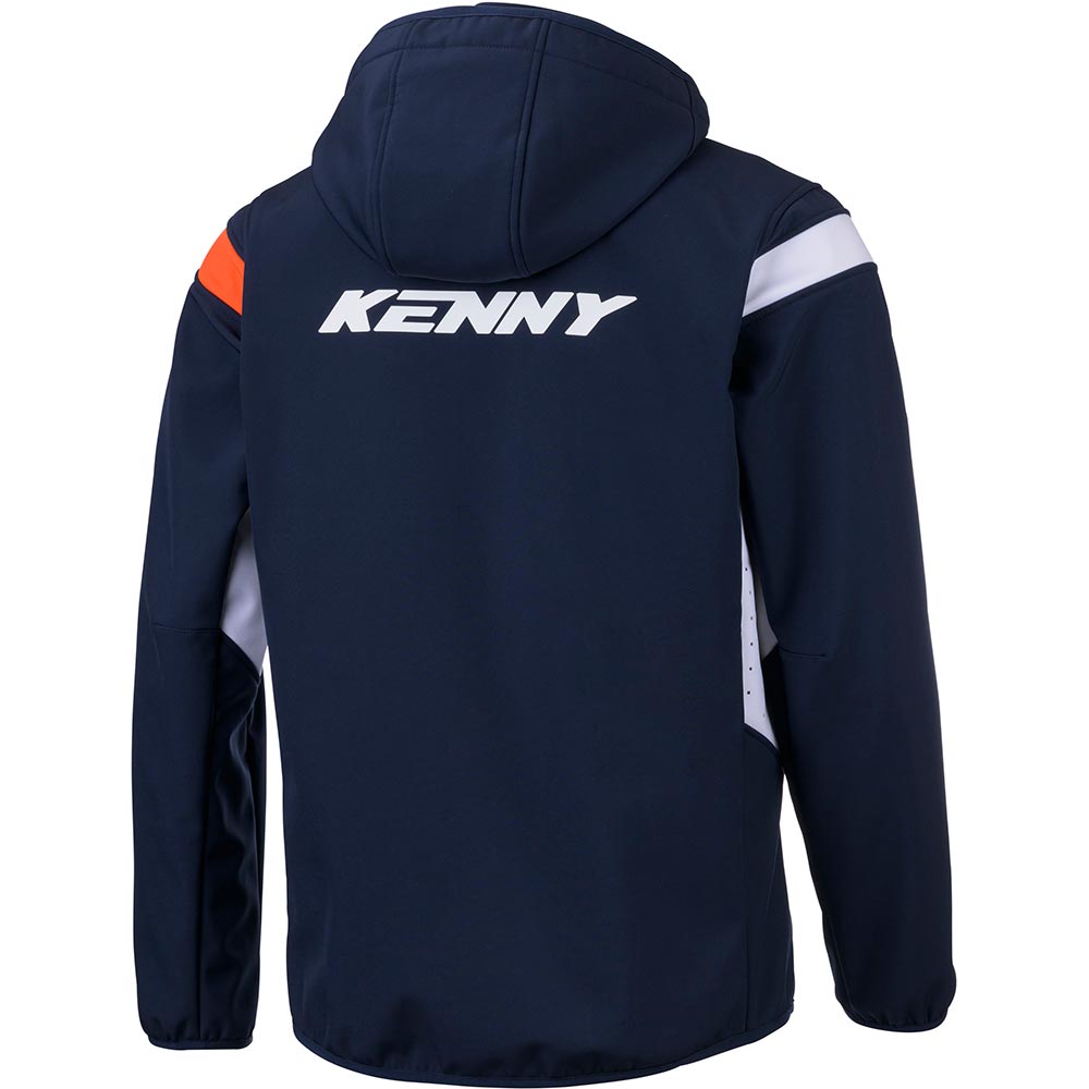 Kenny - Veste zippée Softshell Racing Navy / Orange / Blanc