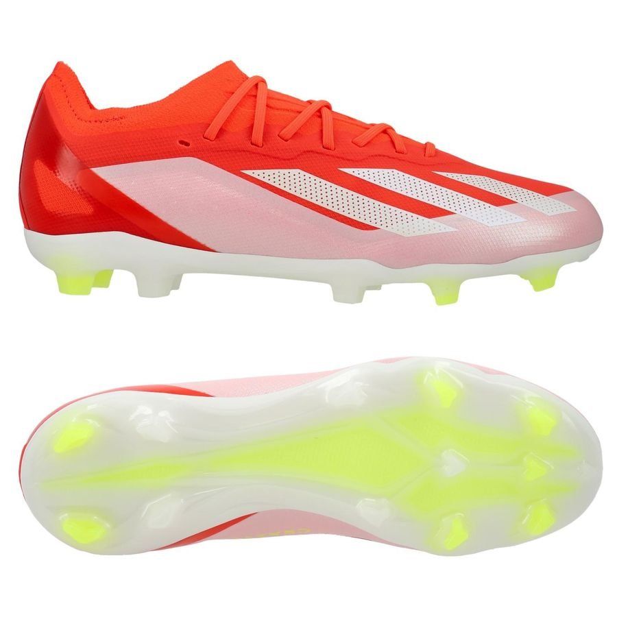 adidas X Crazyfast Elite FG Energy Citrus - Rouge/Blanc/Jaune Enfant