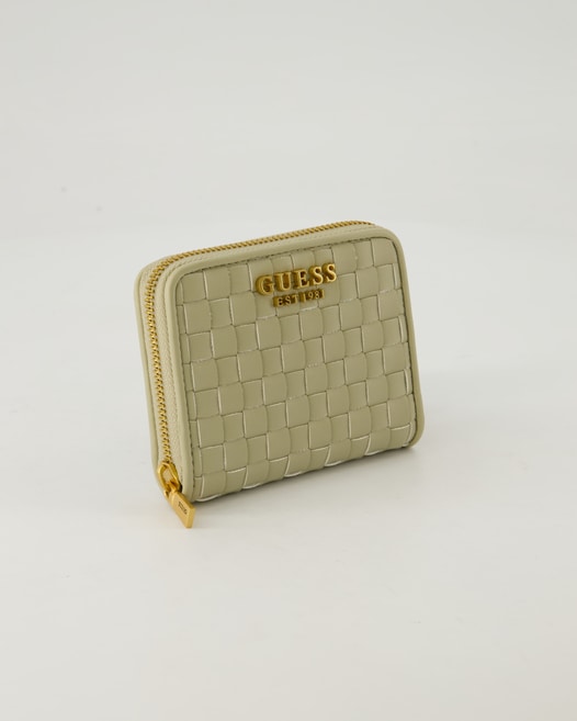 Guess LISBET SLG SMALL ZIP AROUND Portemonnaie in Beige