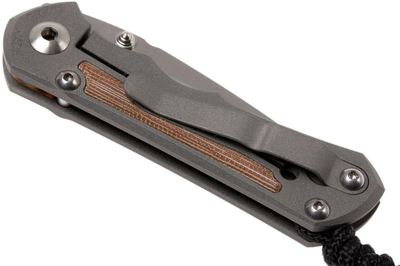 Chris Reeve Small Inkosi Natural Micarta Inlays SIN-1014 zakmes