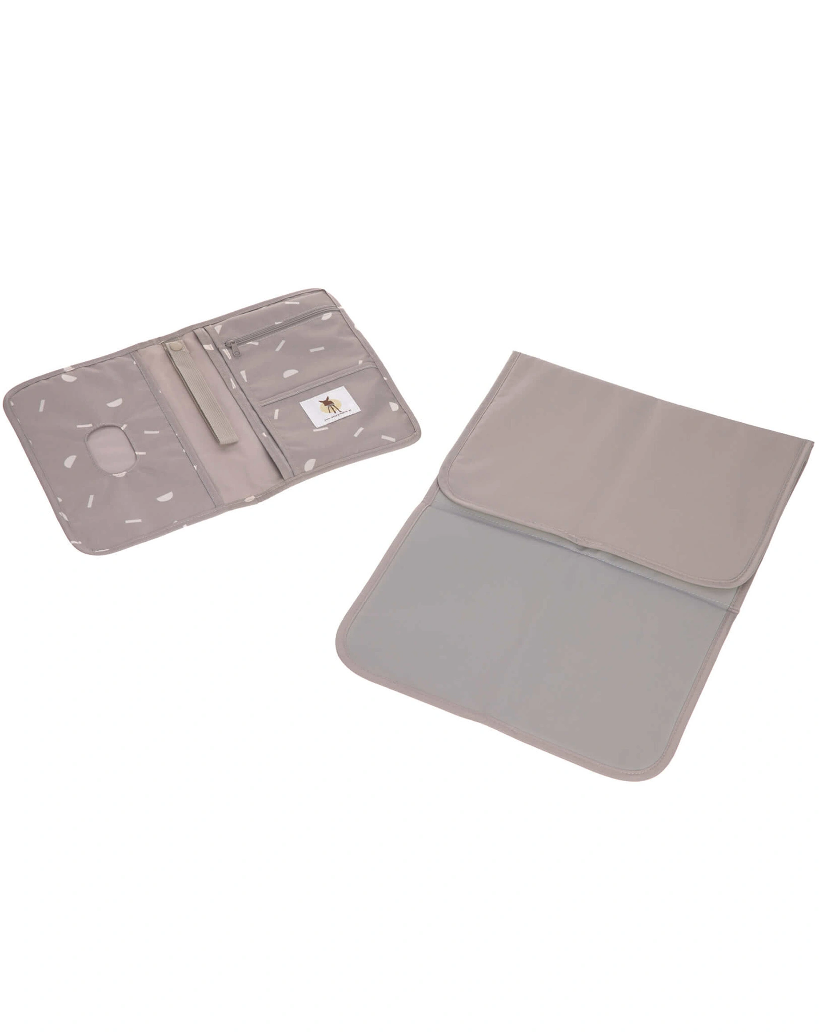 Windeltasche CHANGING PAD - BLOCKS in taupe