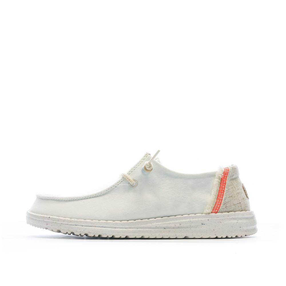Hey Dude Chaussures Blanches Femme Hey Dude Wendy Fringe