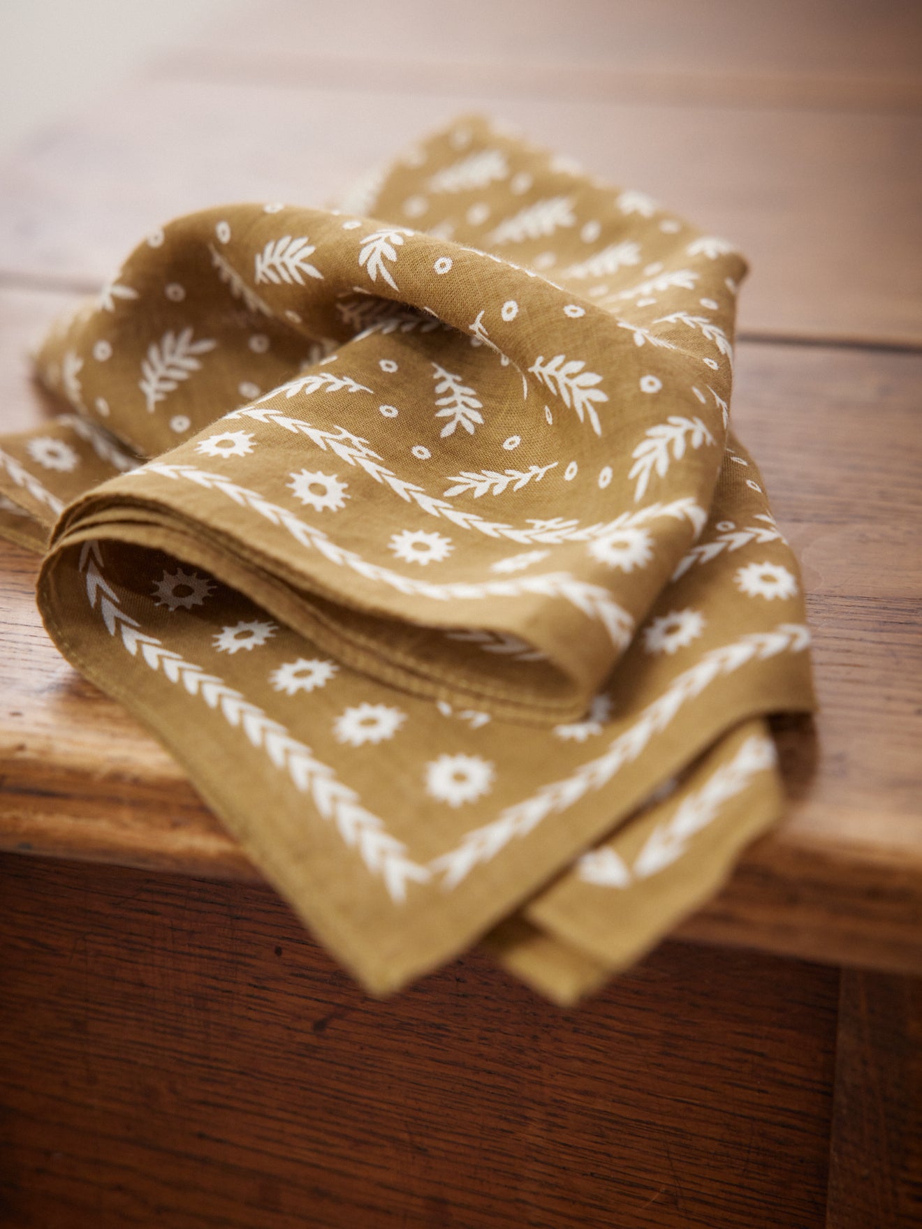 Carré bandana mixte imprimé Rebecca - coton biologique