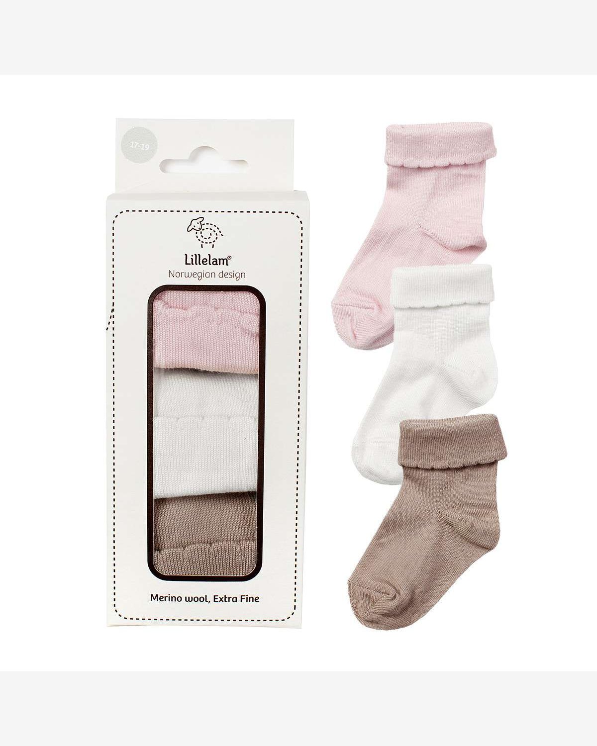 Ullsokker 3pk – Tynn ullkvalitet – Super Fine Merino – Gavepakke