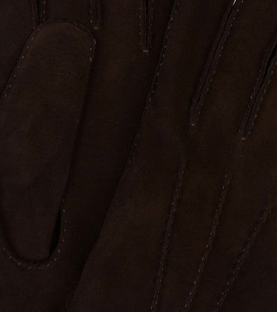 Profuomo Handschoenen Wol Bruin Suede PPUG30007C-H kopen
