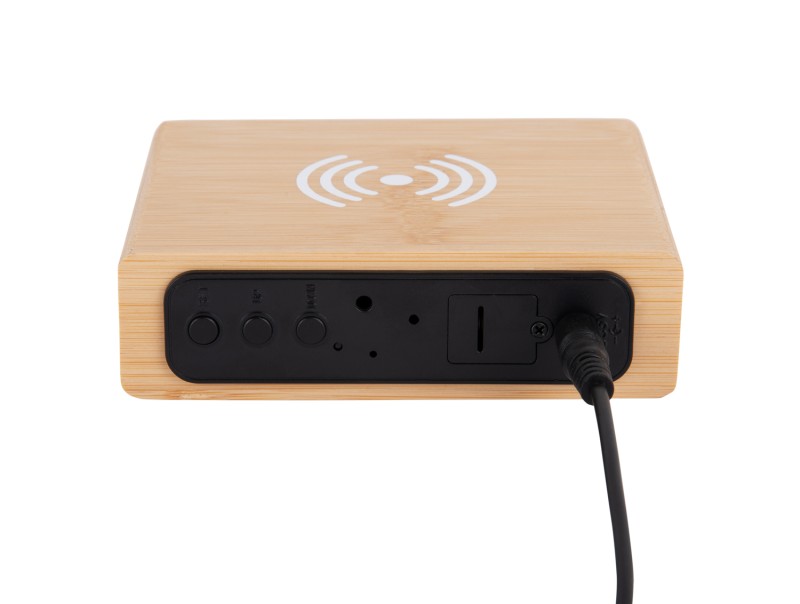 Alarm Clock Fat w. Phone Charger LED