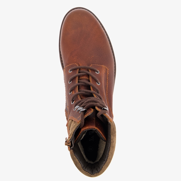 Van Beers leren heren veterboots bruin