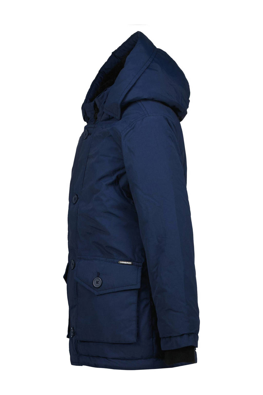 Vingino gewatteerde winterjas Tigran donkerblauw