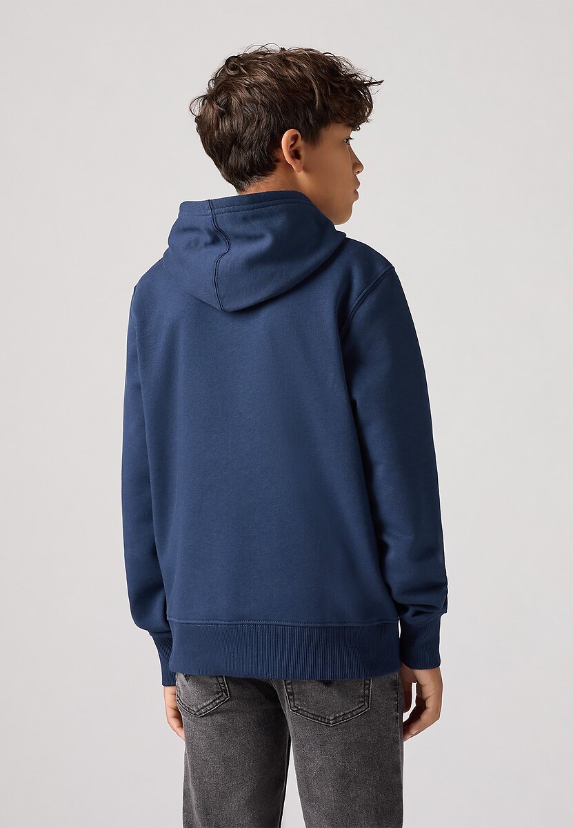LEVI'S KIDS<br>Moletom com capuz em fleece escovado