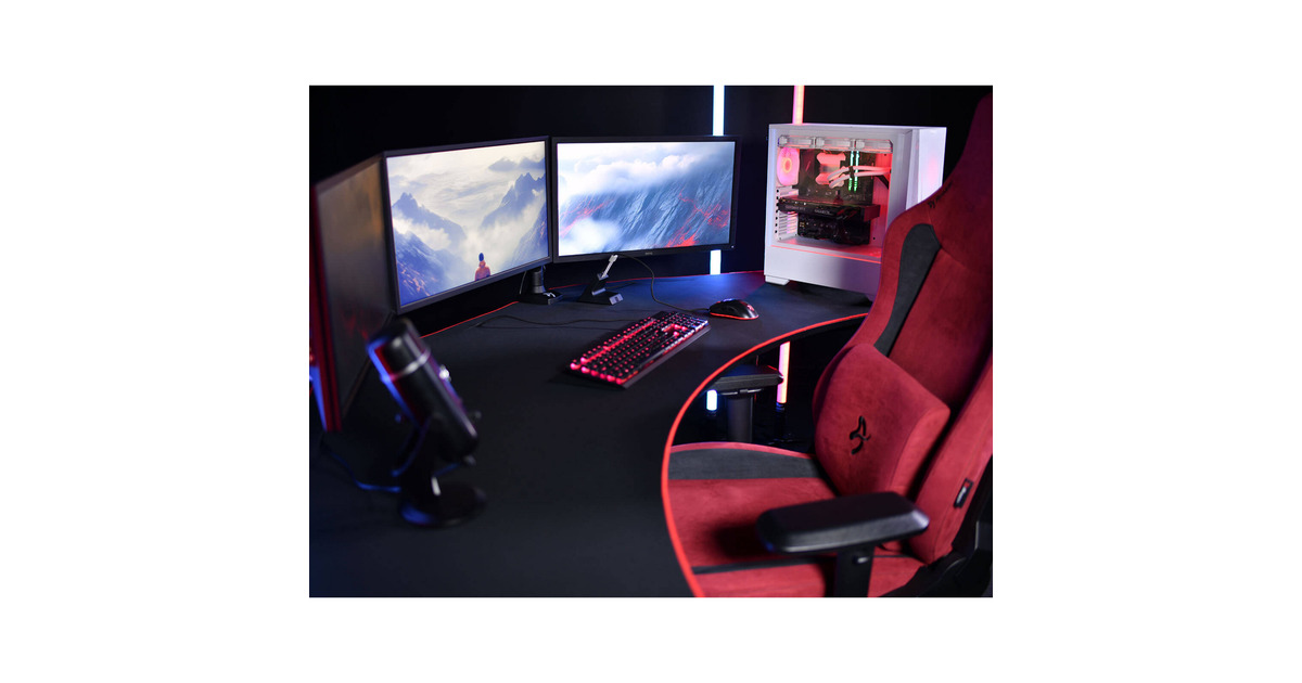 ArozziArena Angelo - Black gaming desk  (Zwart)