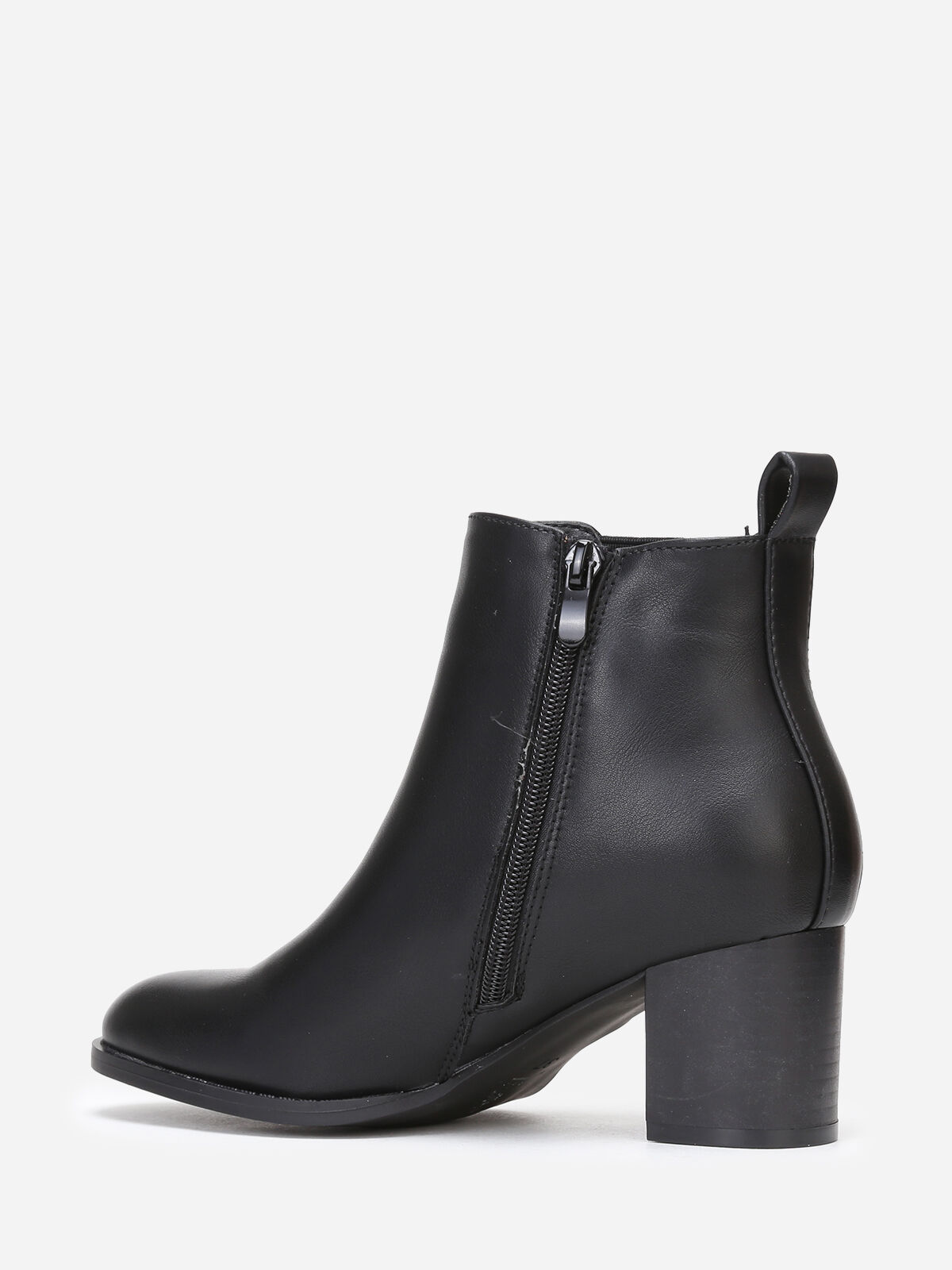 Bottines chelsea à talon carré- Noir