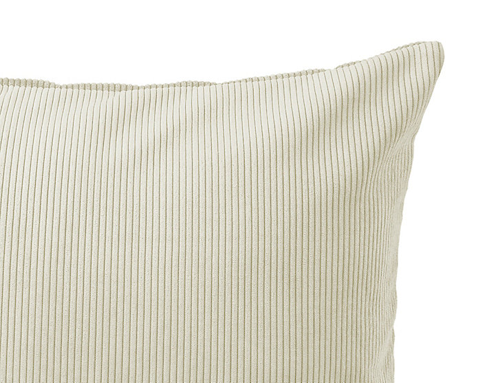 Coussin effet velours GoodHome Carrington 30 x 50 cm blanc