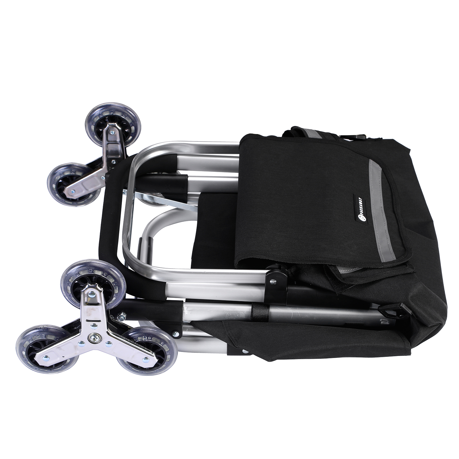 Packaway 40 liter boodschappentrolley met 6 wielen - Black