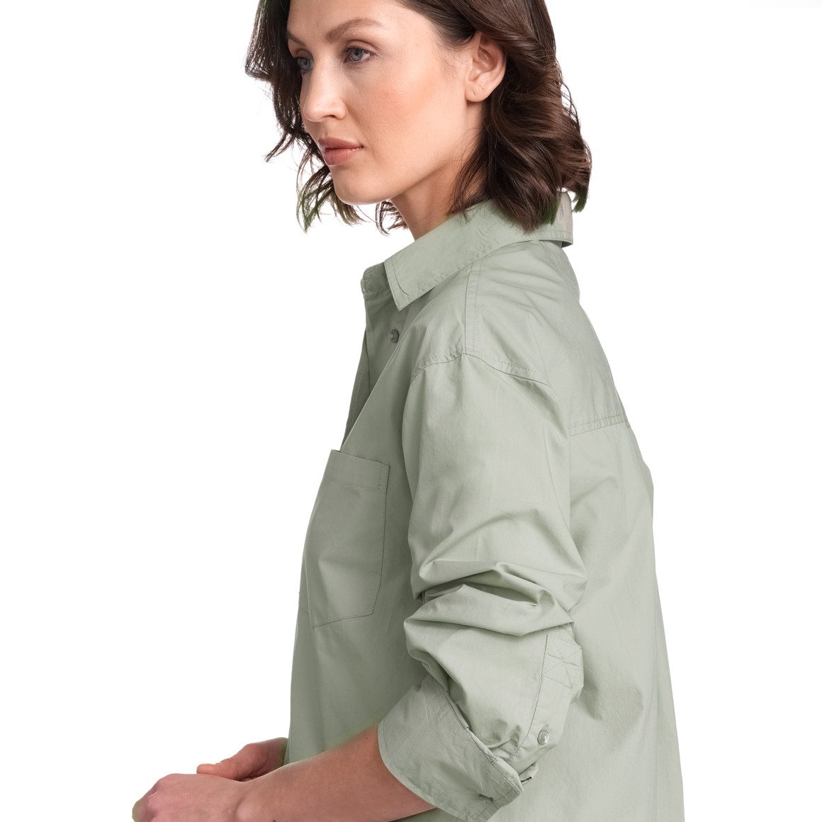Jonas Nielsen Damen Bluse mit Tasche helloliv