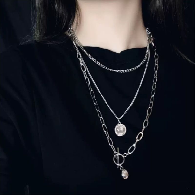 Malikasa - Set van 3: Vlammenlegering Oorbel + Choker + Kettingverlenger