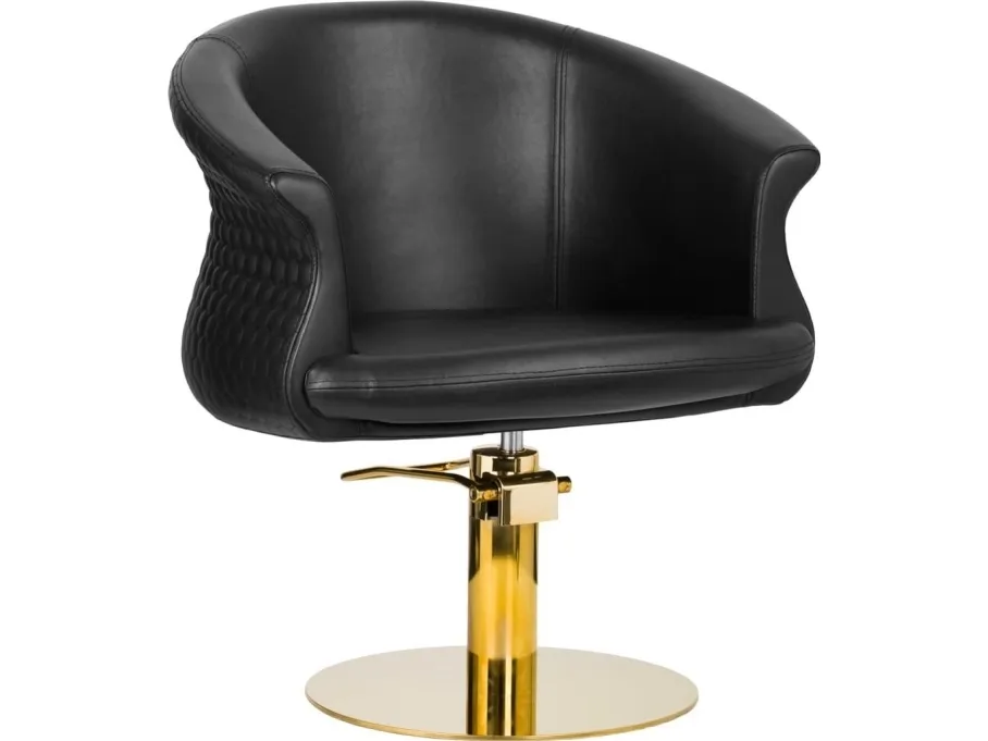 Activeshop Gabbiano hairdressing chair Wersal gold black