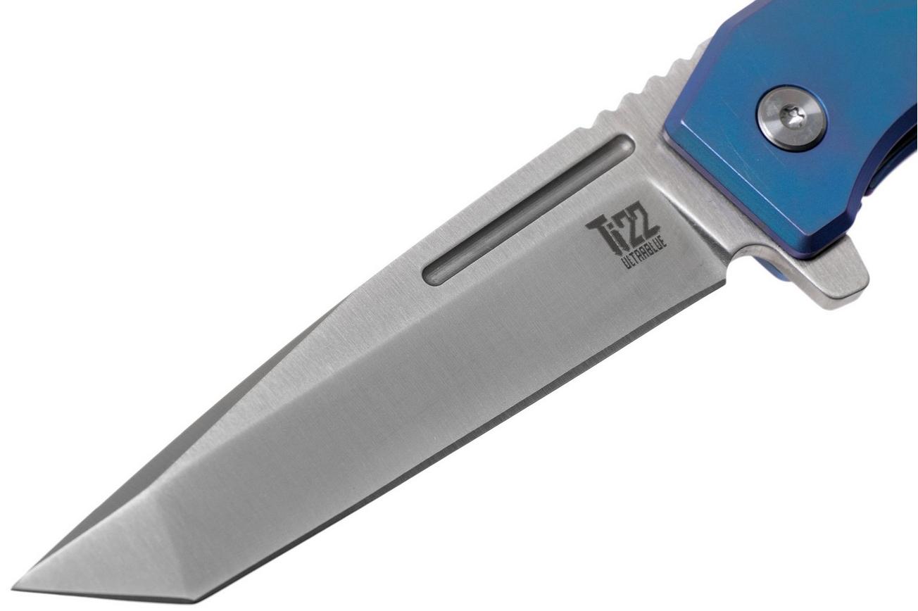 Ontario Ti 22 Ultrablue 9800 Blue Titanium zakmes
