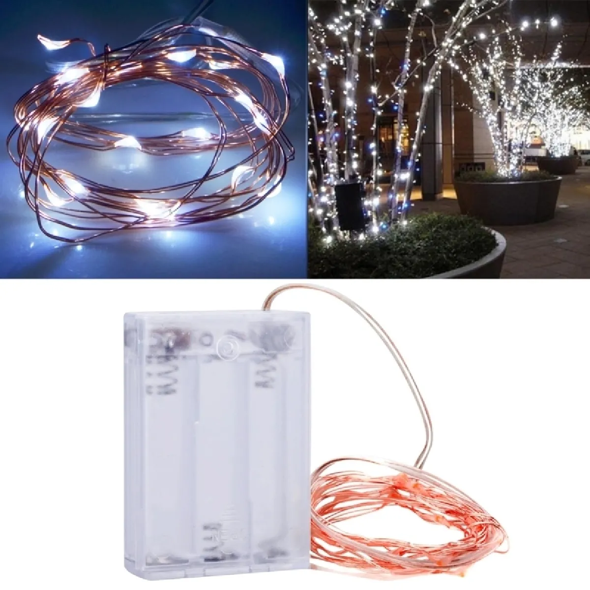 Wewoo Guirlande LED 2m Blanc