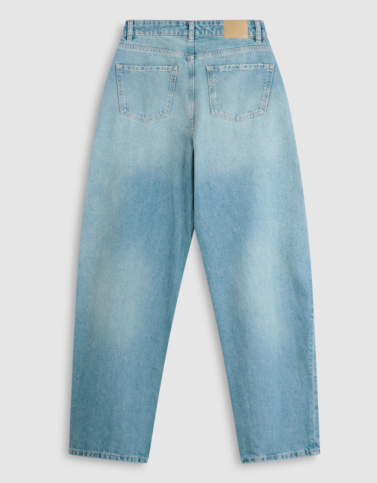 Folded Baggy Fit Jeans Mediumstone