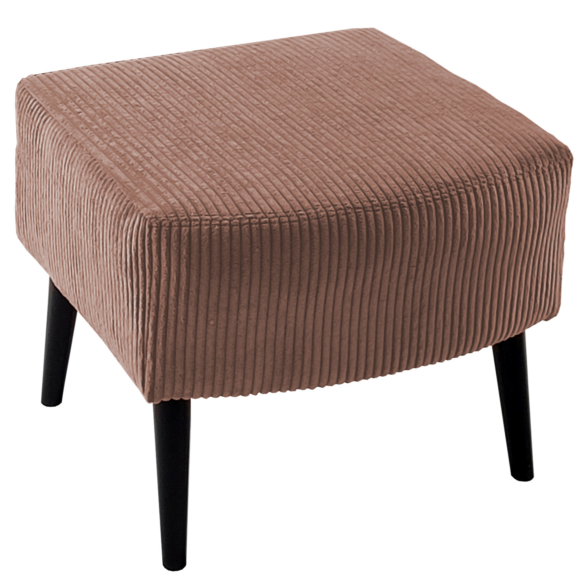 Hocker - rose - Wellenfederung - Cord