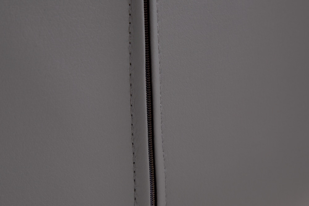Design Stuhl DIVANI dunkelgrau Metallgestell schwarz im Retro Stil
