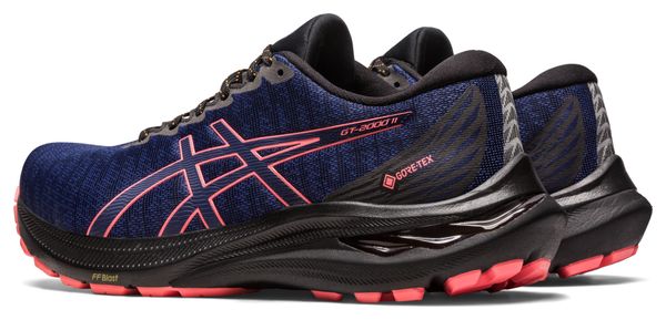 Chaussures Running Asics GT-2000 11 GTX Bleu/Noir/Rose Femme