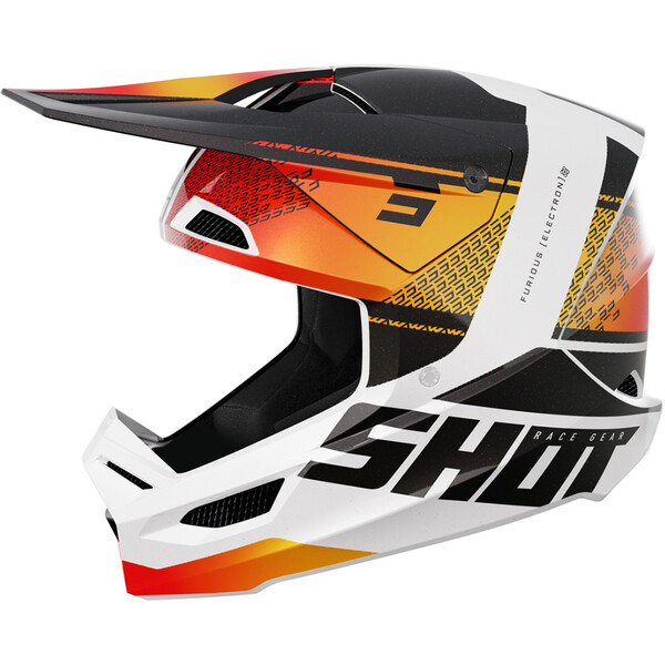 Shot - Casque Furious Electron Blanc / Noir / Orange