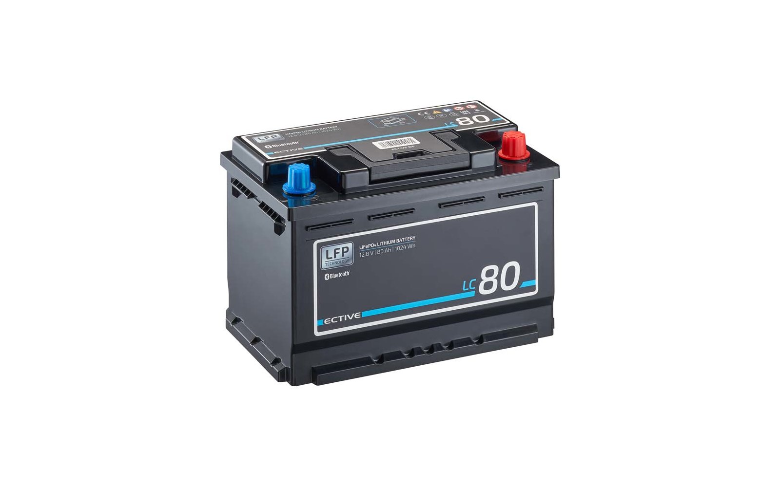 ECTIVE LC 80 LT 12 V LiFePO4 Lithiumbatterie 80 Ah