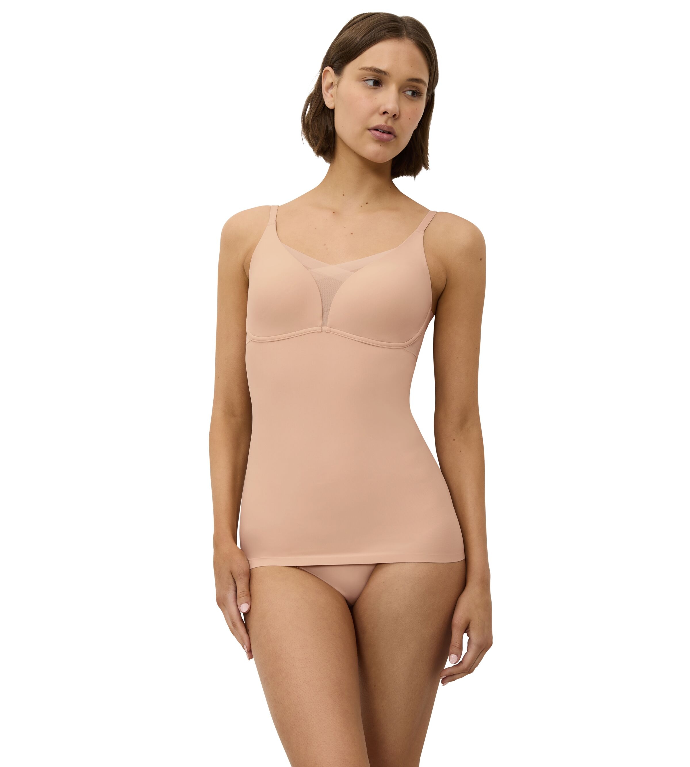 Triumph BH-Hemd »Shape Smart Bra-Shirt«, glättend, ohne Bügel, tiefer V-Ausschnitt mit Mesh-Details
