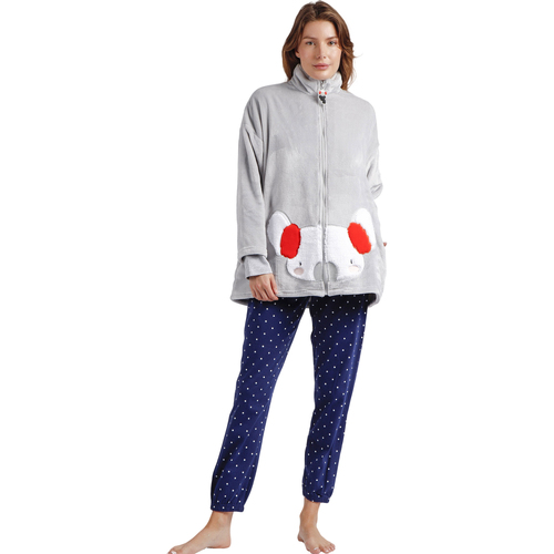 Admas - Chaqueta interior Good Morning Mouse Gris
