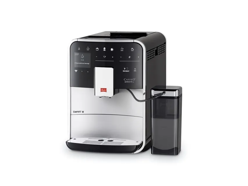 Melitta CAFFEO Barista TS Smart - Automatisk kaffemaskine med mælkeskummer - 15 bar - sølv
