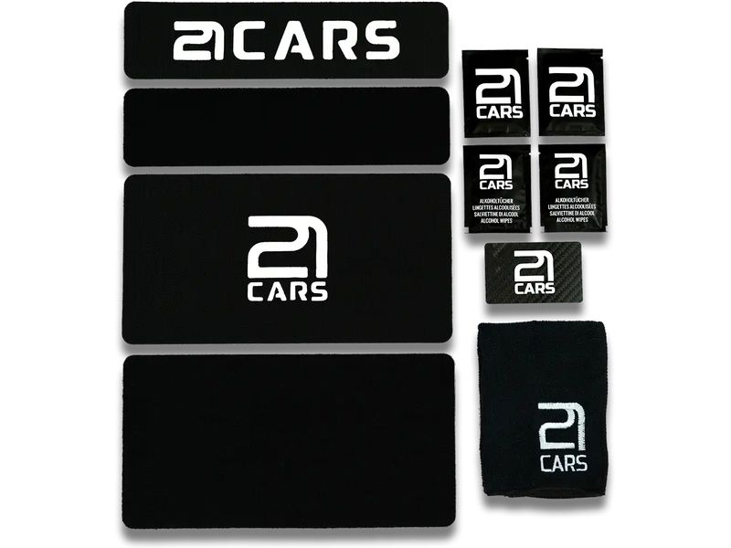 21CARS Klett Kennzeichenhalter Set Premium Die ästhetische Lösung für alle Fahrzeuge