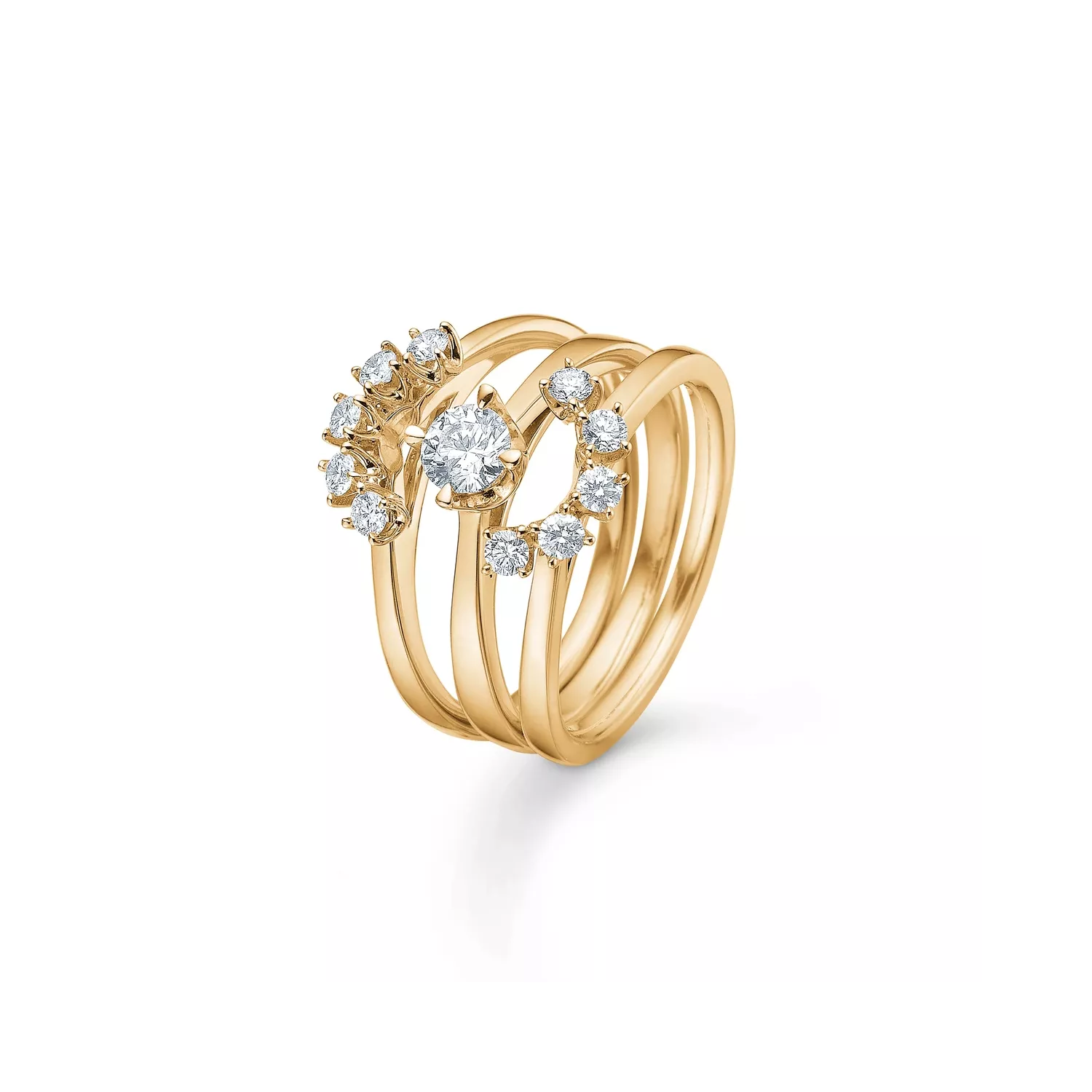 Mads Z Crown Tiara Ring 14 kt. Guld 0,40 ct. 1541940
