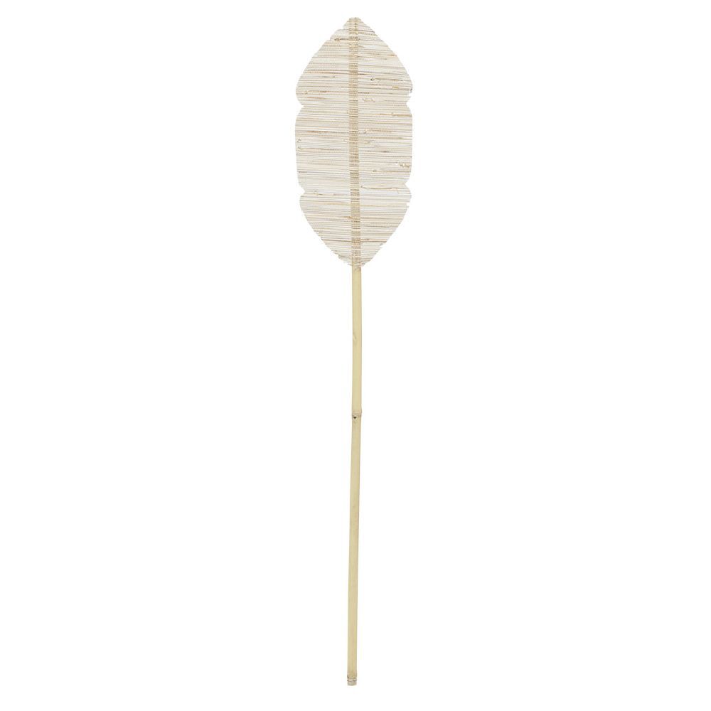 Déco forme feuille en bambou L120x21cm
