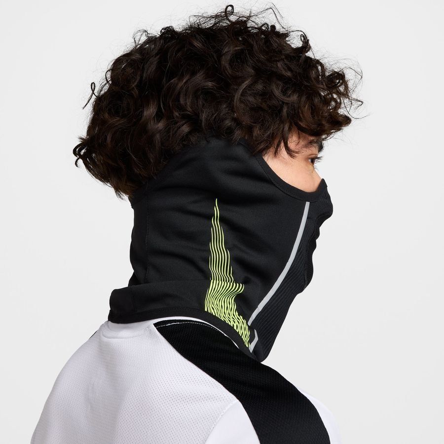 Nike Cache-Cou Academy Snood Winter Warrior - Noir/Jaune Fluo/Argenté