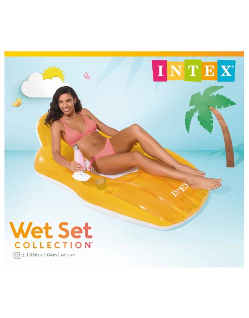 Intex Chill 'N Float Loungestoel - Luchtbedden - 163x104 cm