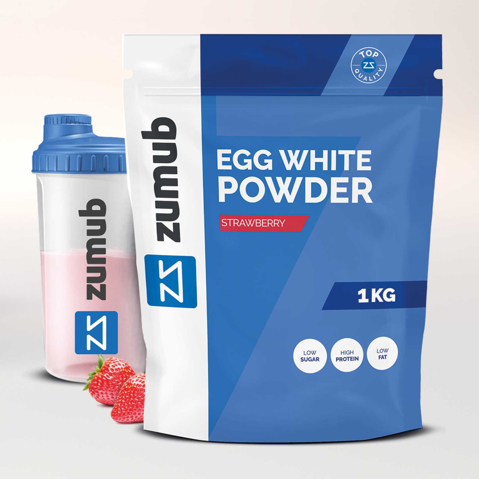 Proteína em pó de clara de ovo Zumub 500g