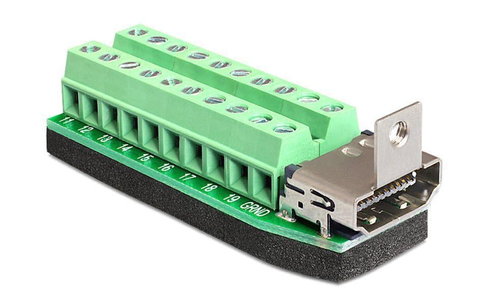 Adapter HDMI f 22 Pin TerminalblockHDMI zu Terminalblock Adapter