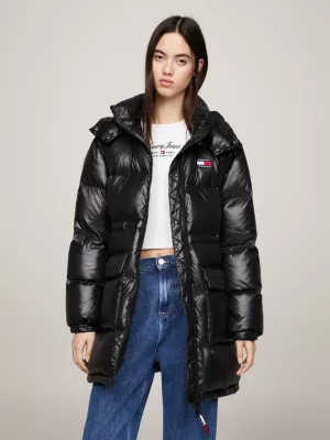 Jaqueta puffer Alaska midi de plumas recicladas