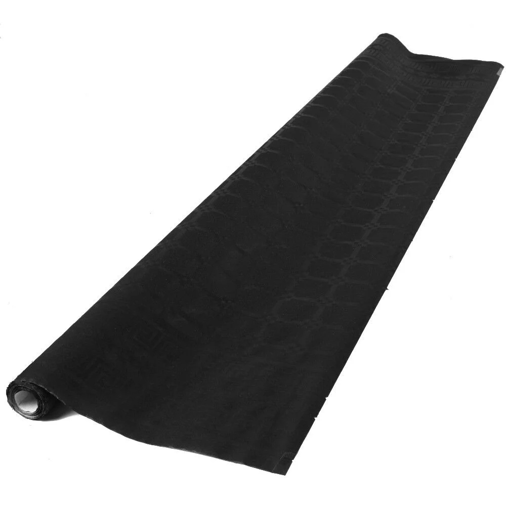 Nappe damassée noire en papier 6 m