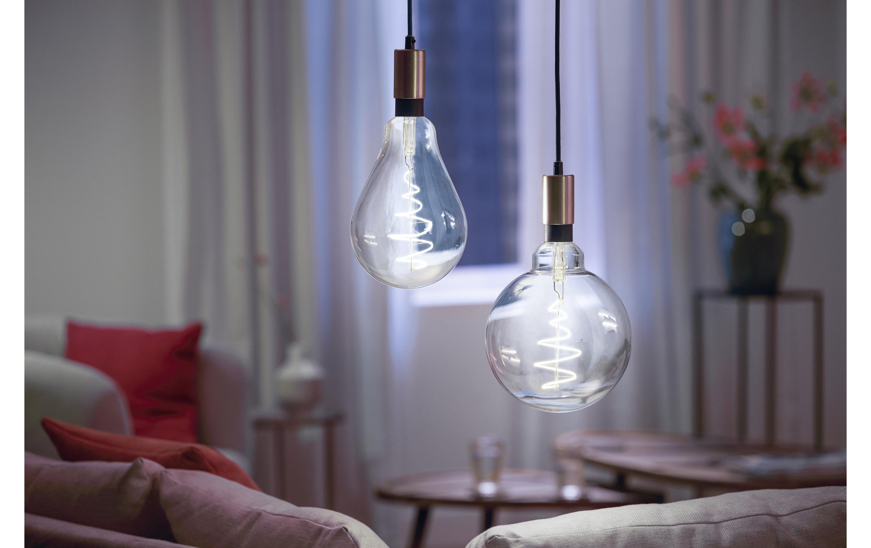 Leuchtmittel G200 E27 6.5 W, 2700-6500 KÜber Bluetooth und WLAN steuerbares Filament-Leuchtmittel