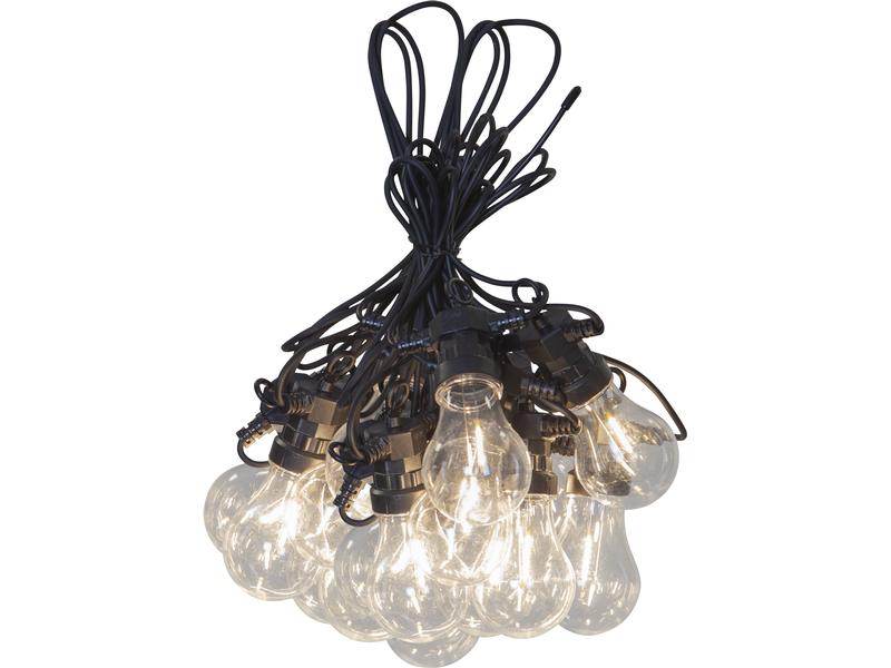 Star Trading Lichterkette Circus Filament 855 cm, Schwarz/T LED Lichterkette