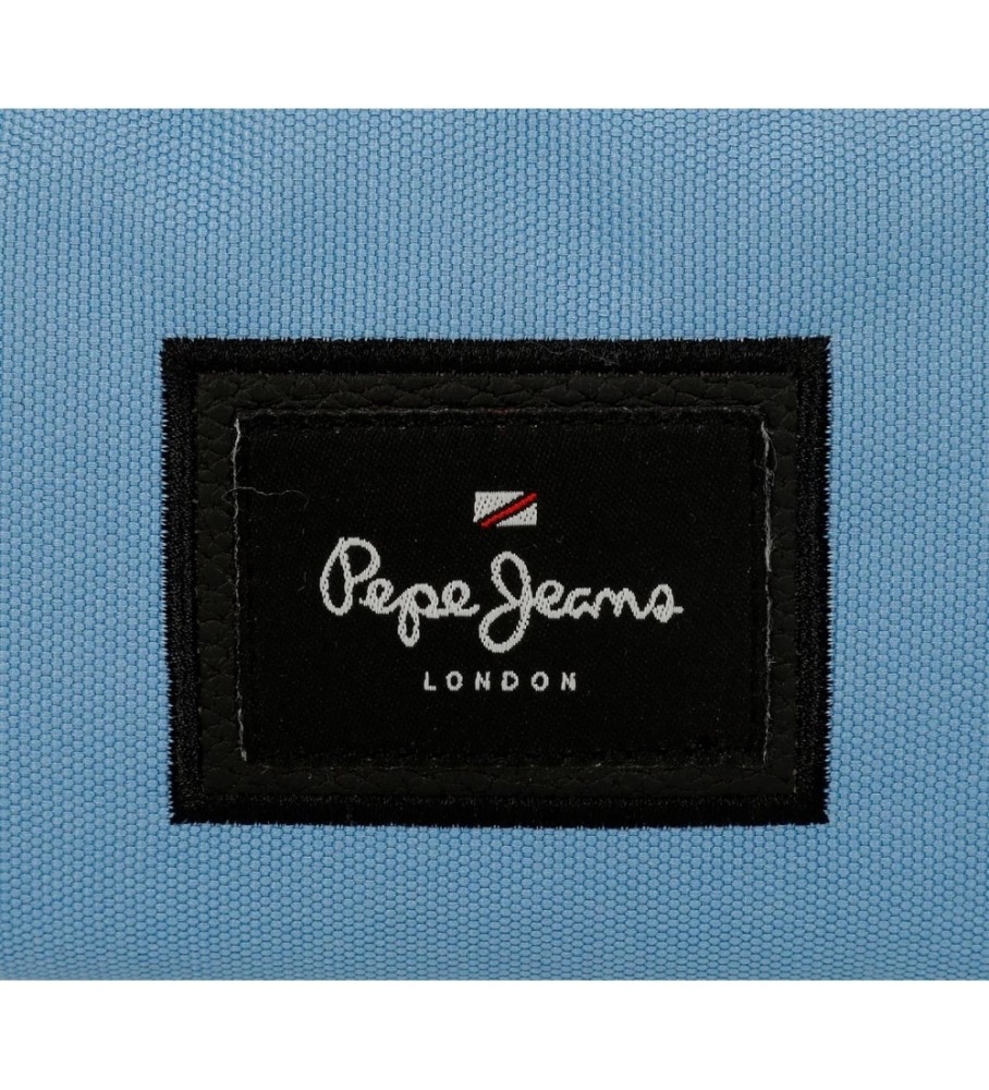 Mochila para computador Pepe Jeans Aris Colorful com dois compartimentos, azul