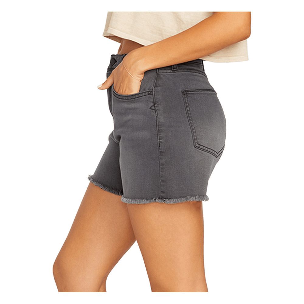 Volcom STN STEP HIRISE - Short Femme vintage black