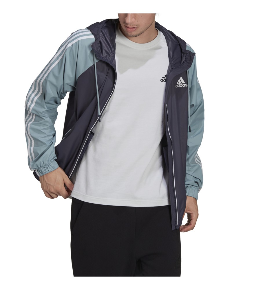 Jaqueta corta-vento azul adidas BSC