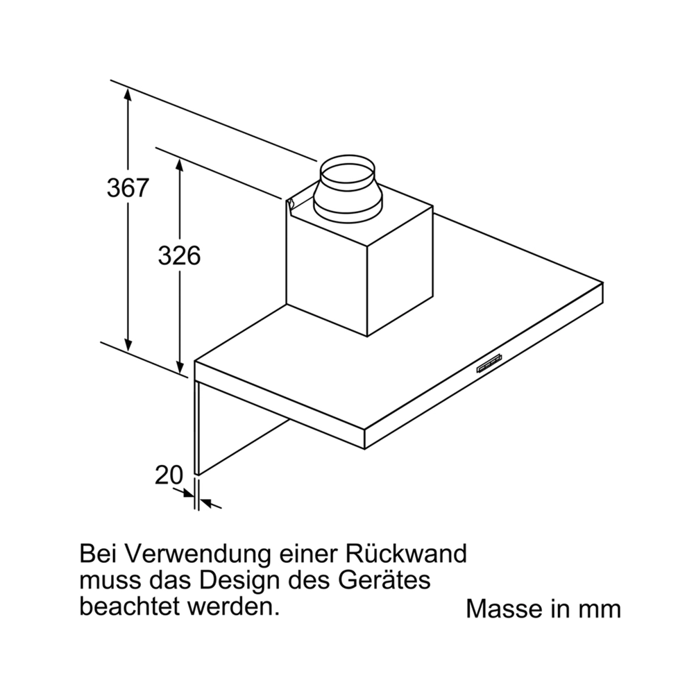 Bosch DWB67IM50 Wandhaube 60cm